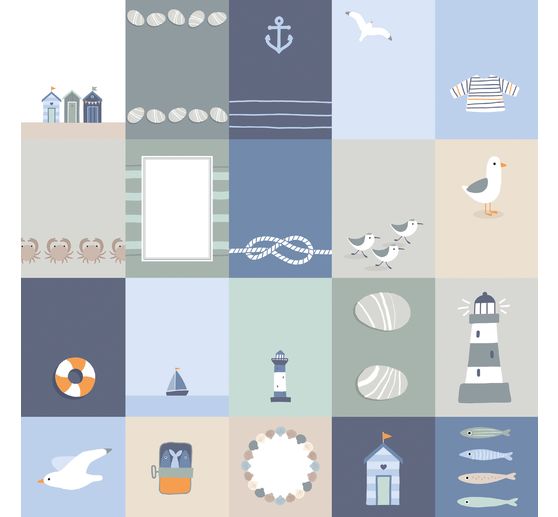 Set de papiers &laquo; Mar&eacute;e Haute &raquo;