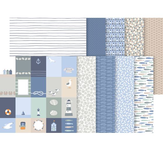 Set de papiers &laquo; Mar&eacute;e Haute &raquo;