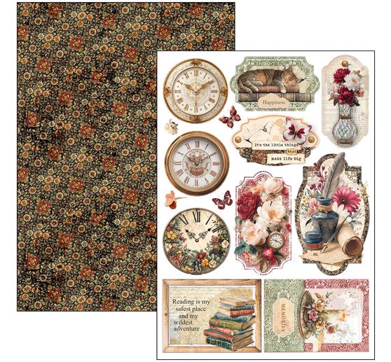 Paper set "Book Lovers"