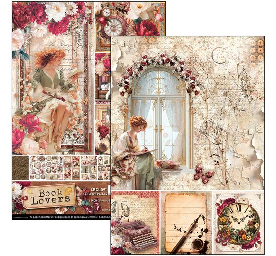 Paper set "Book Lovers"