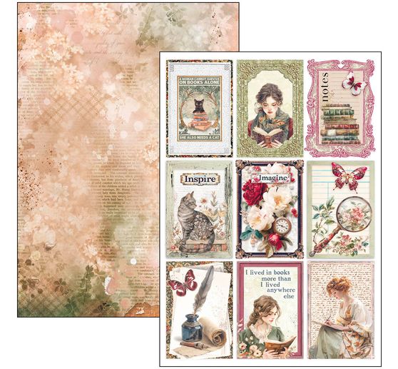 Paper set "Book Lovers"