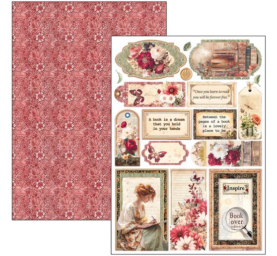 Paper set "Book Lovers"