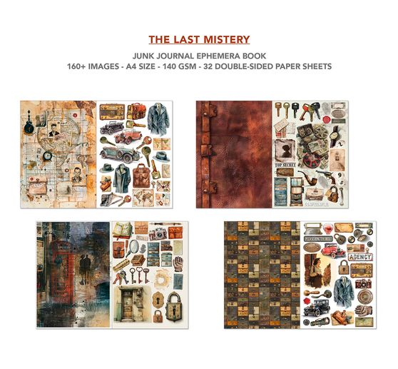 Junk Journal & Ephemera Book « The Last Mystery »