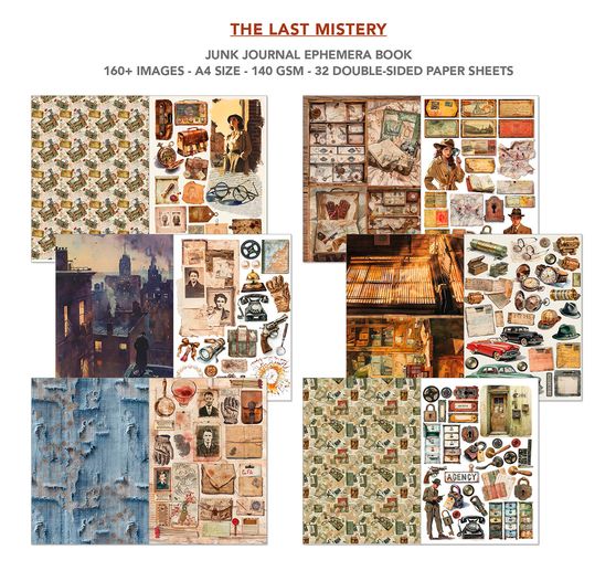 Junk Journal & Ephemera Book « The Last Mystery »