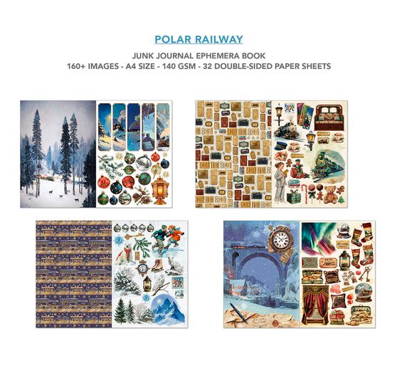 Junk Journal & Ephemera Book « Polar Railway »
