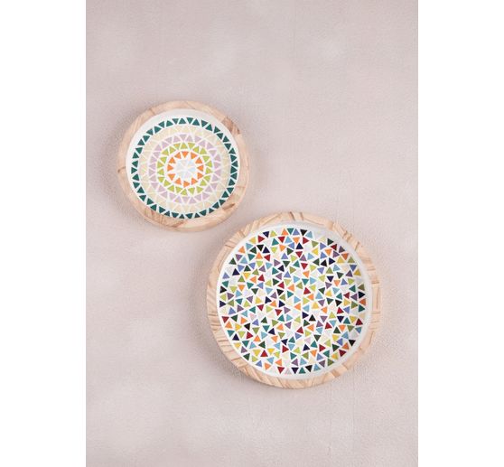 Mosa&iuml;que en verre &laquo; Triangle &raquo;, assortiment multicolore