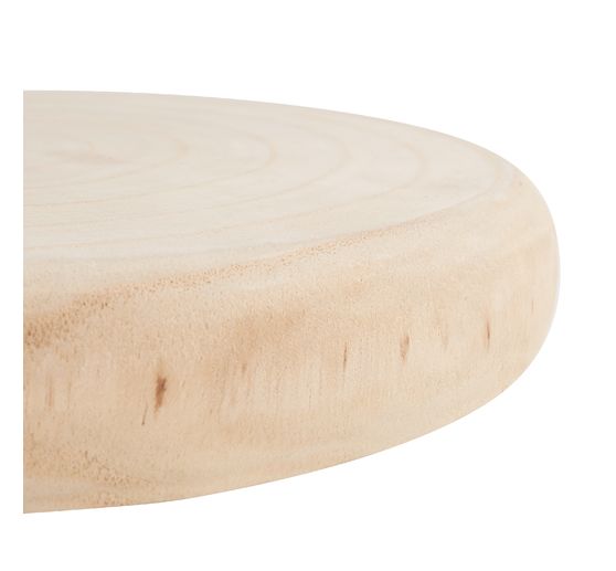 Disque en bois &laquo; Rond &raquo;, blanchi
