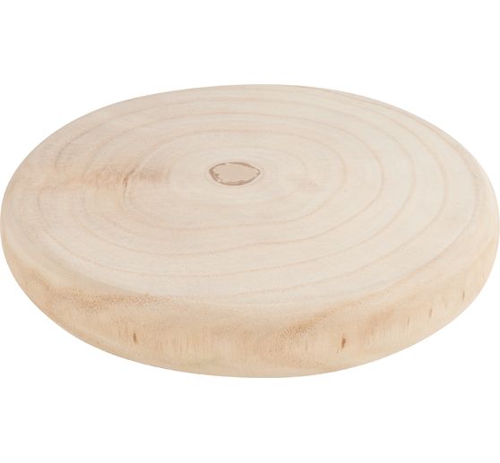 Disque en bois &laquo; Rond &raquo;, blanchi