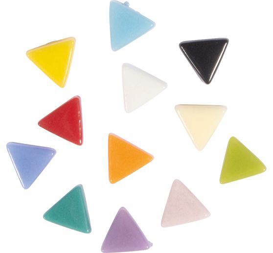 Mosa&iuml;que en verre &laquo; Triangle &raquo;, assortiment multicolore