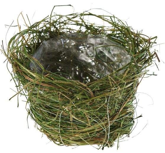 Pot de fleurs foin, vert