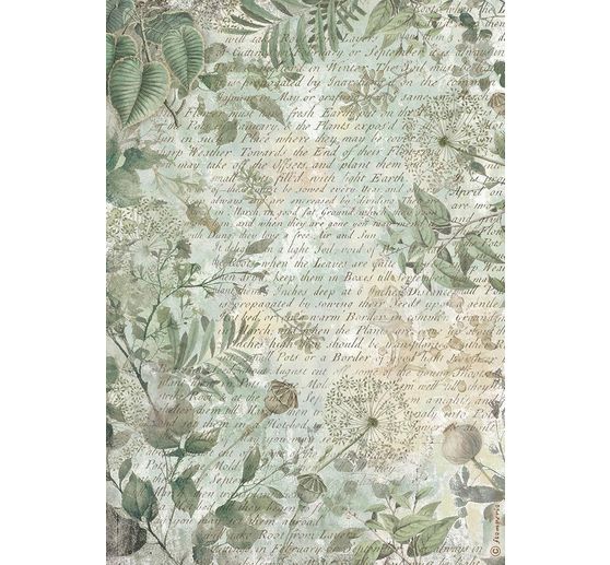 Assortiment de soies de paille à motifs « Herbarium Silvae », set de 6 pièces