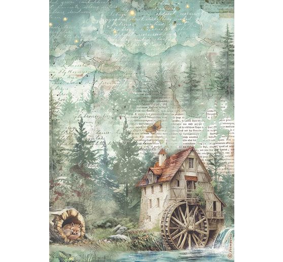 Assortiment de soies de paille à motifs « Herbarium Silvae », set de 6 pièces