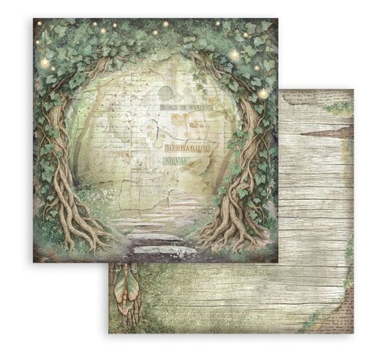 Bloc de papier scrapbooking « Herbarium Silvae Backgrounds »