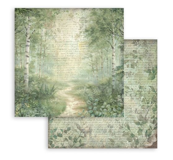 Bloc de papier scrapbooking « Herbarium Silvae Backgrounds »