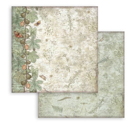 Bloc de papier scrapbooking « Herbarium Silvae Backgrounds »