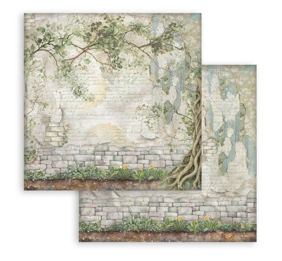 Bloc de papier scrapbooking « Herbarium Silvae Backgrounds »