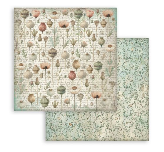 Bloc de papier scrapbooking « Herbarium Silvae Backgrounds »