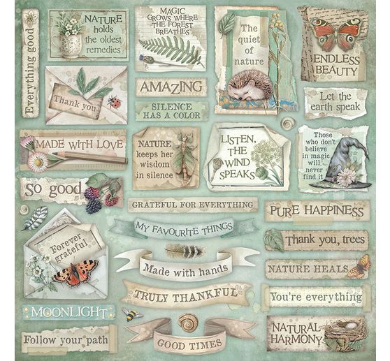 Bloc de papier scrapbooking « Herbarium Silvae »