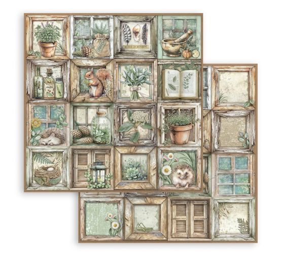 Bloc de papier scrapbooking « Herbarium Silvae »