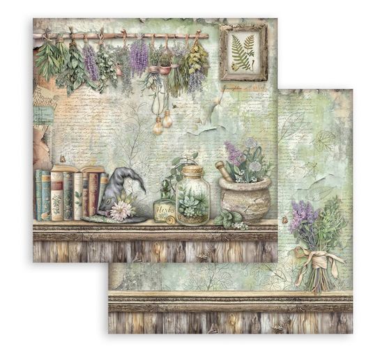 Bloc de papier scrapbooking « Herbarium Silvae »