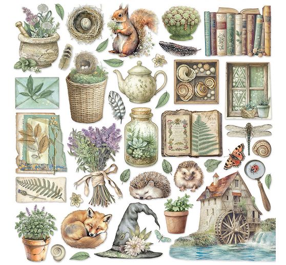 Bloc de papier scrapbooking « Herbarium Silvae »