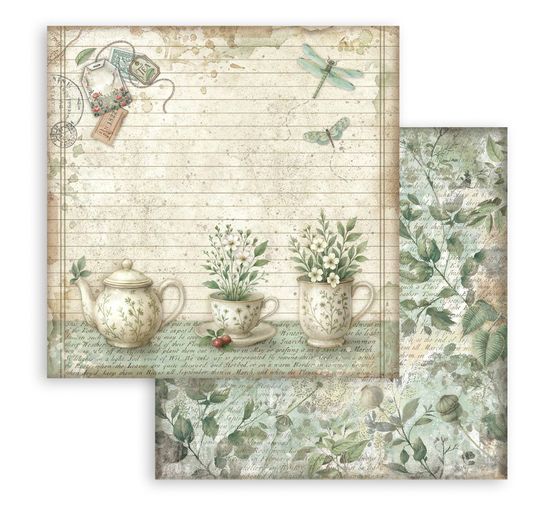 Bloc de papier scrapbooking « Herbarium Silvae »