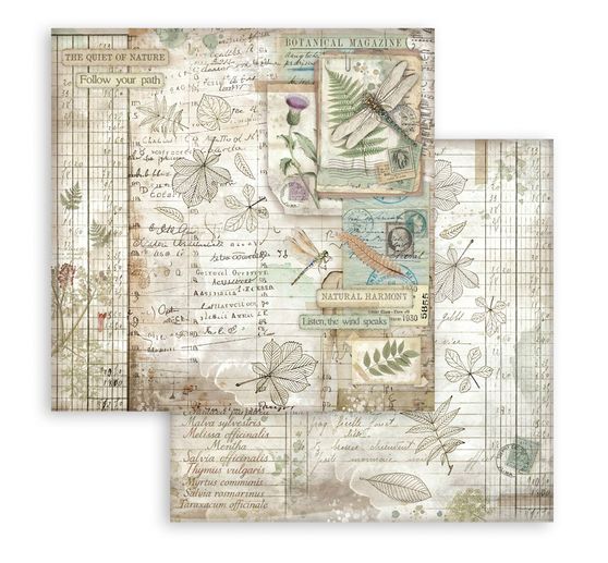 Bloc de papier scrapbooking « Herbarium Silvae »