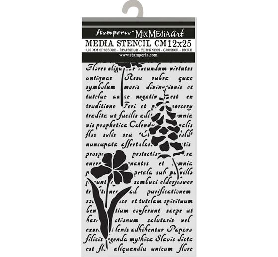 Pochoir « Herbarium Silvae - Letter With Flowers »