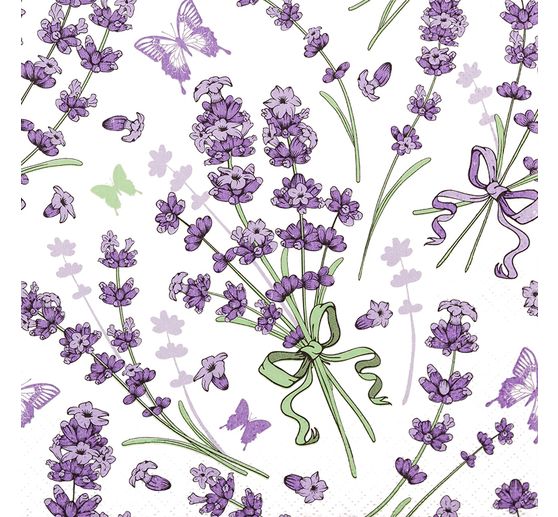 Serviette &laquo; Lavender Love &raquo;