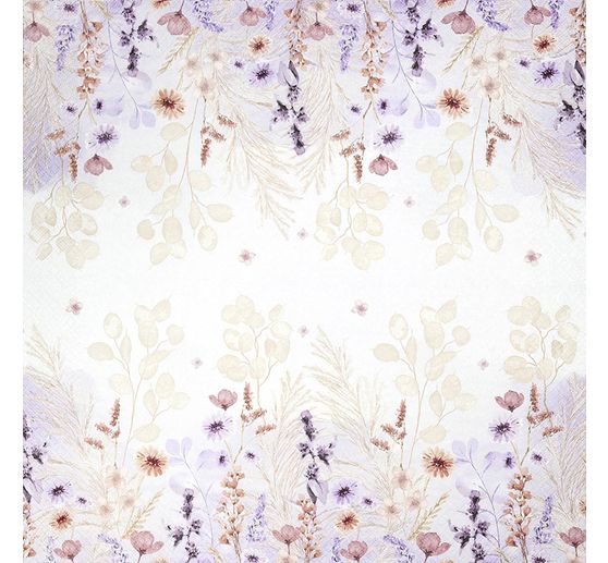 Serviette &laquo; Mellow Flowers &raquo;