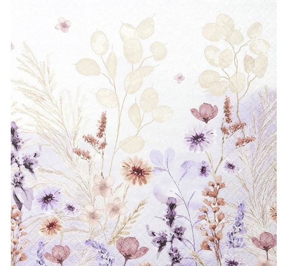 Serviette &laquo; Mellow Flowers &raquo;