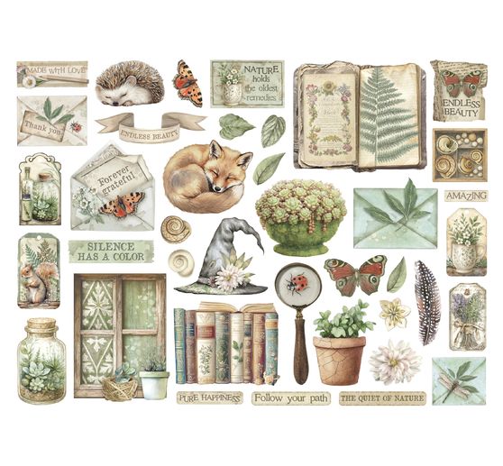 Motifs estampés « Herbarium Silvae »