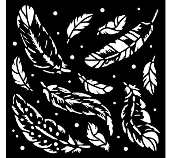 Pochoir « Herbarium Silvae - Feather Pattern »