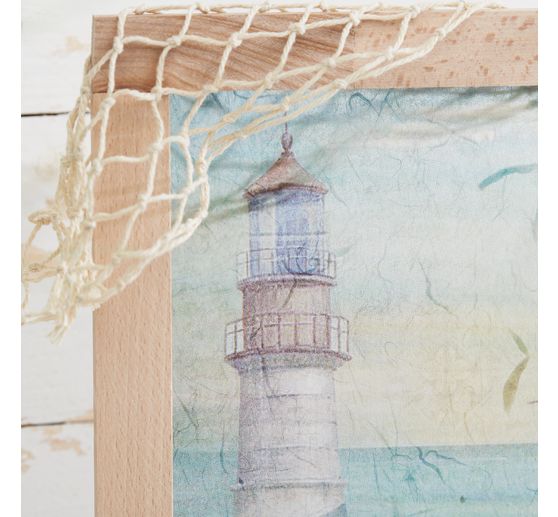 VBS Fishing net ribbon, Natural, 13 x 100 cm