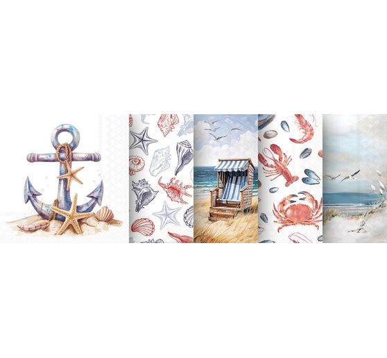 Set de serviettes VBS &laquo; By the Sea &raquo;