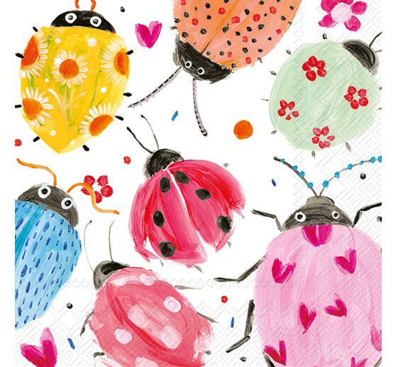 Serviette « Joyful Ladybugs »