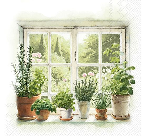 Serviette « Homegrown Herbs »