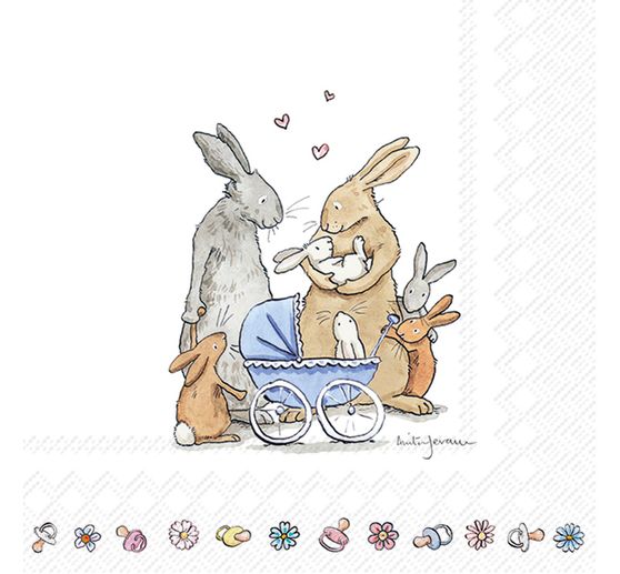 Serviette « Welcome Baby »