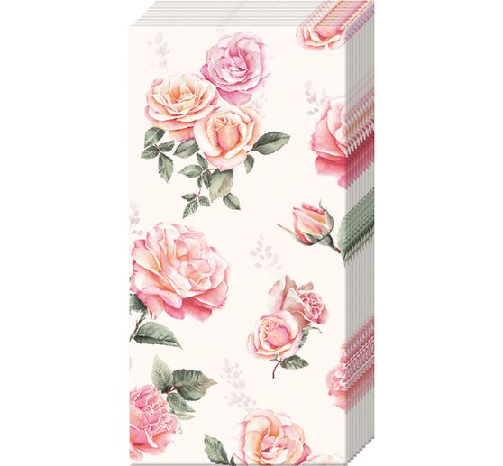 Paper handkerchiefs "Roses"