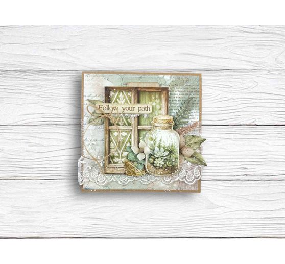 Bloc de papier scrapbooking « Herbarium Silvae Backgrounds »
