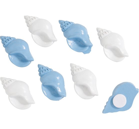 Pi&egrave;ces &agrave; disperser VBS &laquo; Coquillage &raquo;, avec pastille adh&eacute;sive