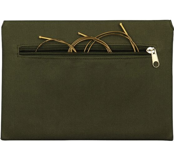 Etui addiClick avec aiguilles circulaires en bois d&rsquo;olivier 