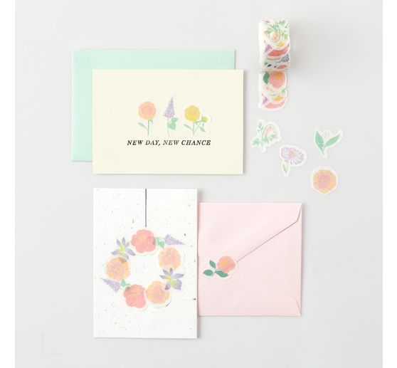 Washi sticker "Pastel flowers"