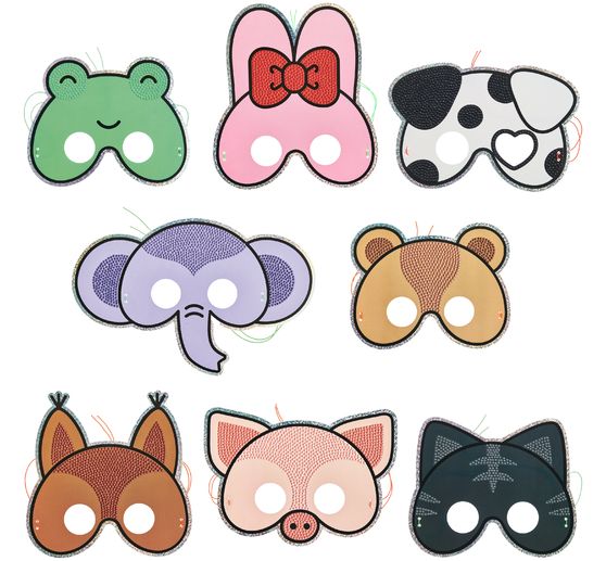 Diamond Painting Set "Animal Masks"