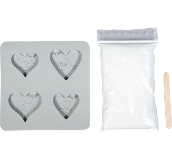 Set de moule en silicone d&eacute;corations &agrave; suspendre &laquo; Love &raquo;, 4 motifs