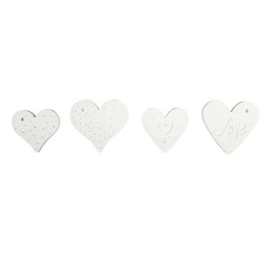 Set de moule en silicone d&eacute;corations &agrave; suspendre &laquo; Love &raquo;, 4 motifs