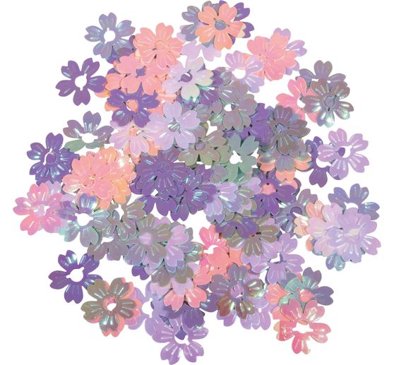 Pi&egrave;ces &agrave; disperser sequins &laquo; Fleurs &raquo;