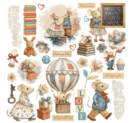 Rub On assortment "Family"