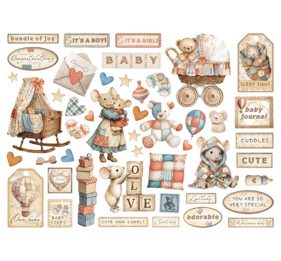 Motifs estamp&eacute;s &laquo; Baby &raquo;