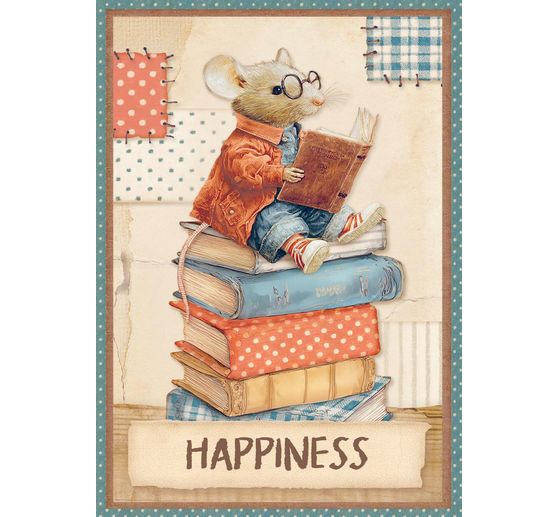 Assortiment de soies de paille &agrave; motifs &laquo; Family &raquo;, set de 8 pi&egrave;ces